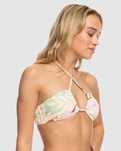 Womens Bikini Tops Bandeau: Womens Meadow Flowers Fashion Tri Bikini Top