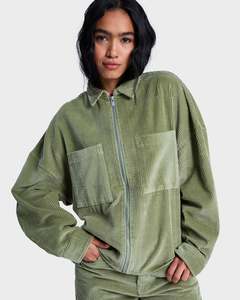 Womens New Clothing: Womens Chilled Out Washed Cord Long Sleeve Shirt