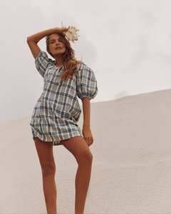 Womens Dyland Check Mini Dress
