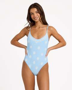 Womens Shell Yeah One Piece Swimsuit