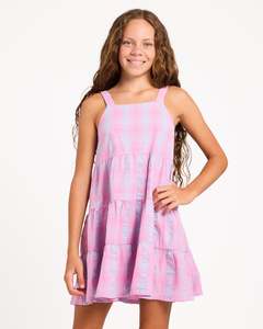 Full Price: Girls 8-16 Phoebe Check Mini Dress