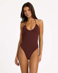 Womens: Womens Palm Shadows One Piece Swimsuit
