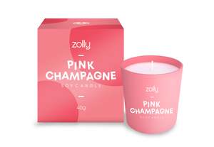Mini Candles: Pink Champagne Mini Candle 40g