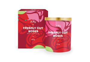 Candles 400g: Freshly Cut Roses Candle 400g