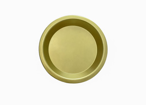 Bubble Cube Collection: Candle Metallic Tray - Gold