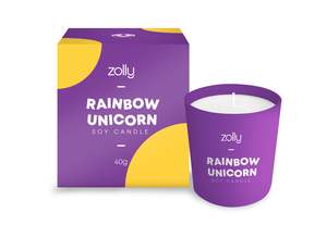 Rainbow Unicorn Mini Candle 40g
