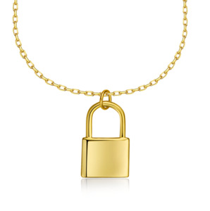Gold Vermeil Necklace - GOLDEN LOCK