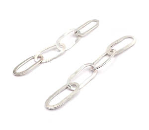 Screaming Jewellery: Hammered Chain Earrings