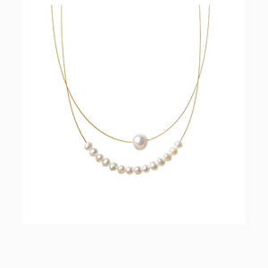 Necklaces: Marjorie Double Layered Pearl Necklace
