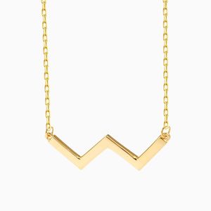 Necklaces: Diana W Necklace in s925 with gold plating