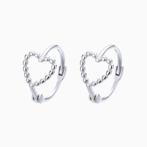 Earrings: Carina Heart Earrings in s925 with gold plating