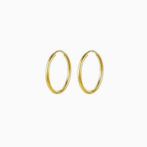 Earrings: Arya Hoops Earrings in s925 with gold plating