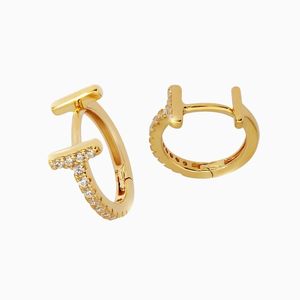 Gold Plating Jewellery: Zoey Hoops Earrings in s925 with gold plating