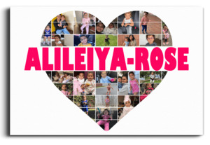Custom Heart-Shaped Photo Collage Canvas - R&R Gallery Custom Banners & Digi&hellip;