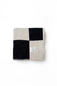 Cot Blankets: Navy Check Heritage Baby Blanket