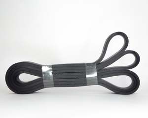 Resistance Bands: LATEX LOOP BLACK 20MM WX4.5MMT