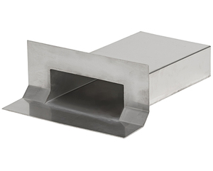 Stainless Scupper Chamfer 200mm x 75mm