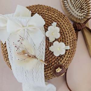 Beaded Felt Flower Clip Singles