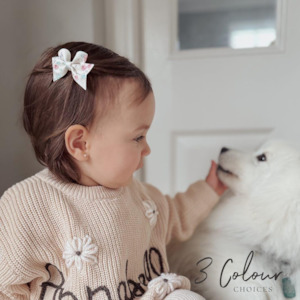 Sailor Style Bows: Serafina - Single Little-Sister Clips Or Headbands