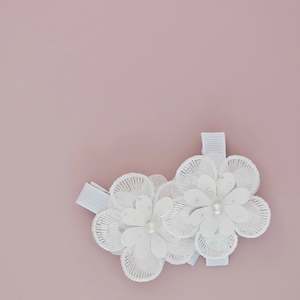 Single Big Sister Layered Satin & Lace Clips - 3 New Colours Added