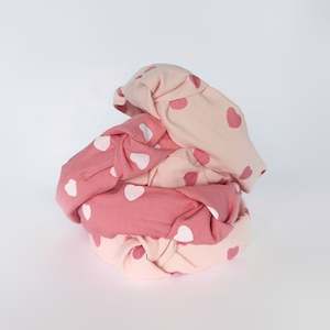 Headbands: Knotted Heart Print Headband