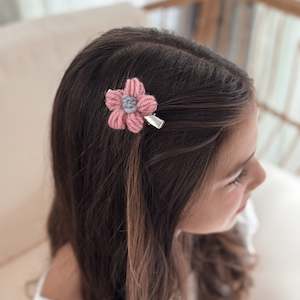 Yarn Flower Single 5.7cm Clips