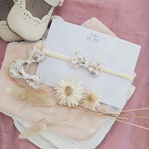 Pinch Bows: Gracie - Single Little-Sister Bow Clips Or Headbands