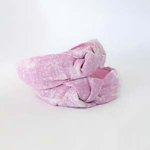 Marbled Sweetpea Knotted Linen Headband