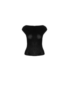 Knitwear: EMMA KNIT TOP BLACK LACE