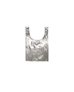 Bags: CHROME RUBY REUSABLE BAG SILVER
