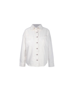 Outerwear: SUBLIME DENIM JACKET WHITE