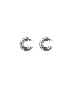 Jewellery: COCO HOOPS SILVER