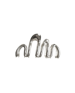 SQUIGGLE HAIR CLAW SILVER