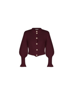 Matilda: MATILDA CARDIGAN BURGUNDY