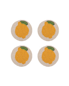 LEMON COASTER 4 PCS SET LEMON