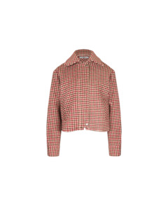MONTY JACKET BERRY VANILLA CHECK