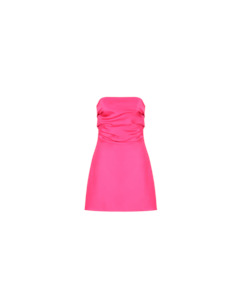 CHER SATIN MINIDRESS SUPER PINK