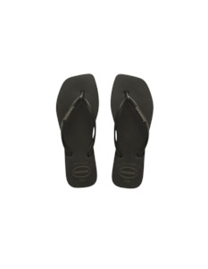 SLIM SQUARE FLIP FLOPS BLACK