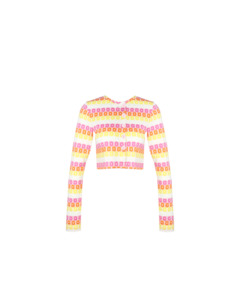 Knitwear: GOLDIE CARDIGAN PINK MULTI