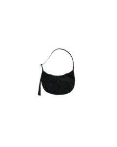 Recycled Material: MEDIUM NYLON CRESCENT BAG BLACK