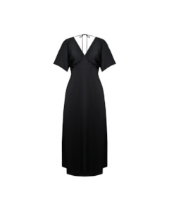 MATEA SATIN DRESS BLACK