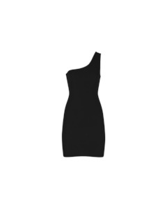 Mini Dresses: LOTUS MINI DRESS BLACK