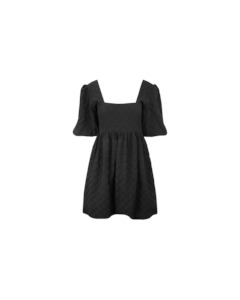 TULIP MINI DRESS BLACK