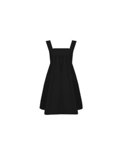 Mini Dresses: MARGIE TIE MINI DRESS BLACK