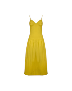 MONACO DRESS CHARTREUSE