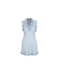 RILEY MINI DRESS BLUE POLKA DOT