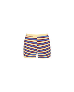Sets: MARLA SHORTS BUTTER MERLOT STRIPE