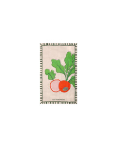 LINEN TEA TOWEL RADISH
