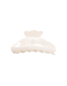 DAISY HAIR CLAW WHITE