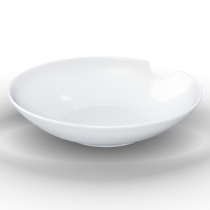 2 Small Deep Plates with bite Ø 18cm